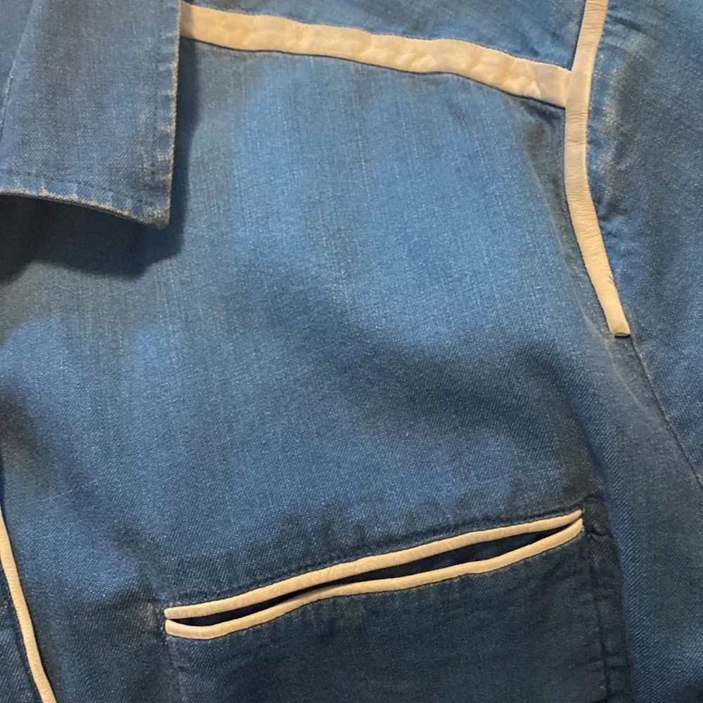 Iro Antoine Denim and Leather shirt - Picture 9 of 10